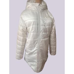The North Face Puffer Reversible Jacket Girls Quilted Parka White XL18